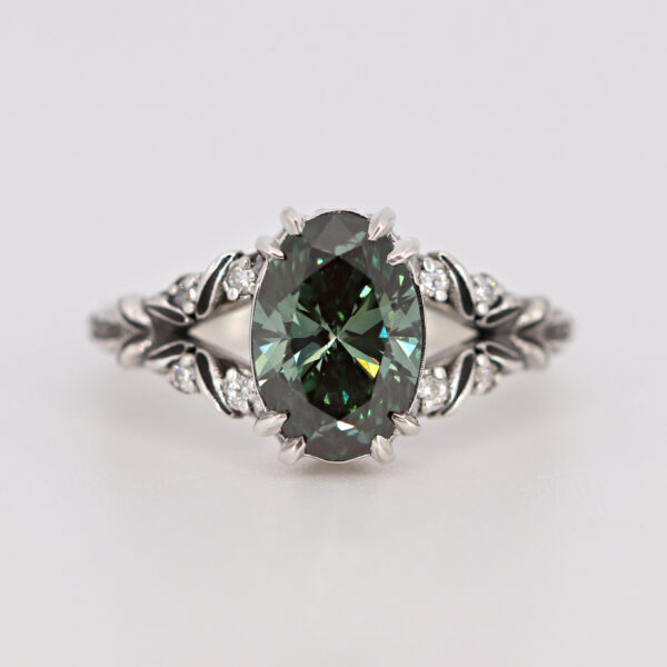 green diamond ring